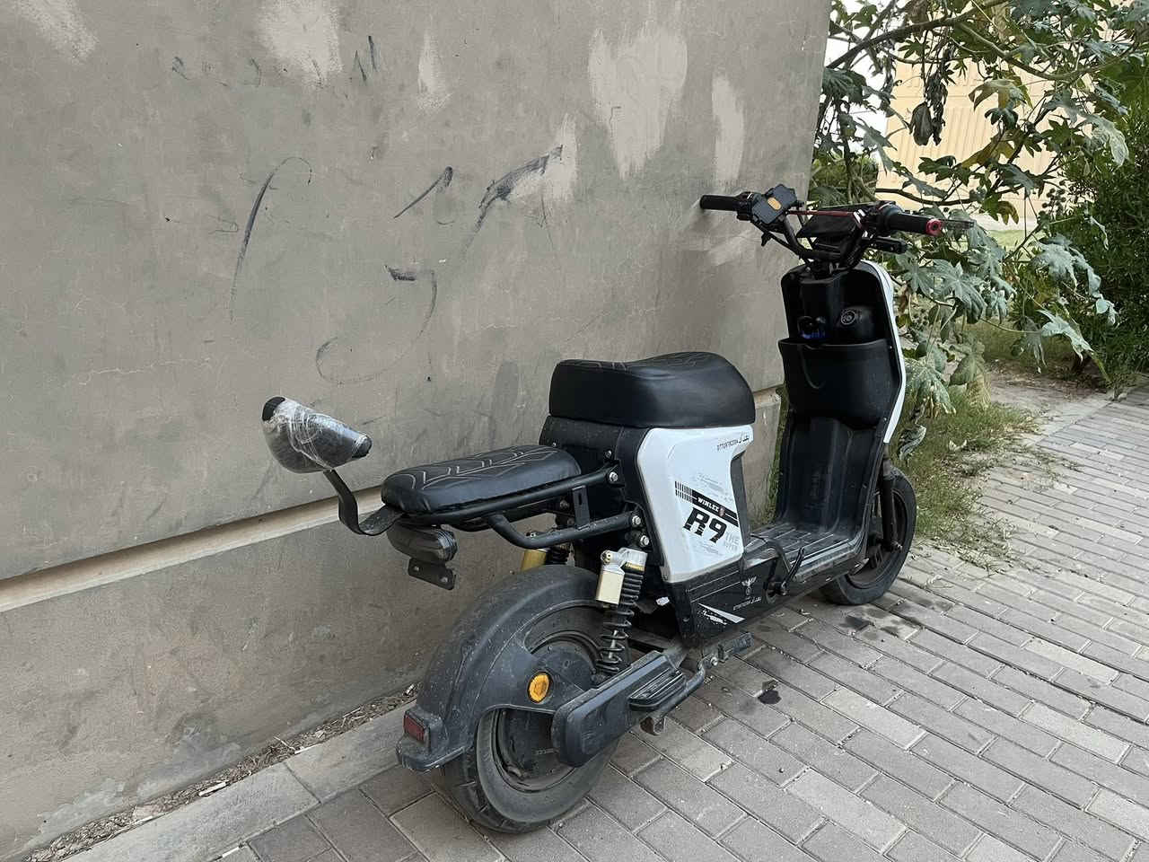 دراجه r9 موديل 24 خمس بطاريات نضيفه مبدله قبل فتره  تلاثه 26 امبر وثنين 32 الدراجه شغاله عيوبها ستاندات عطلانات شاشه مكسوره بس شغاله وكلجات ينرادلها ضب والتاير الامامي ينرادله ضب ولف البقيه الكهربائيات كلهن شغاله وشغلتهن بسيطه تجي وياها شاحنه ونلي اصليه السعر 300 وبيها مجال رقمي *********** بغداد بسمايه عنواني

