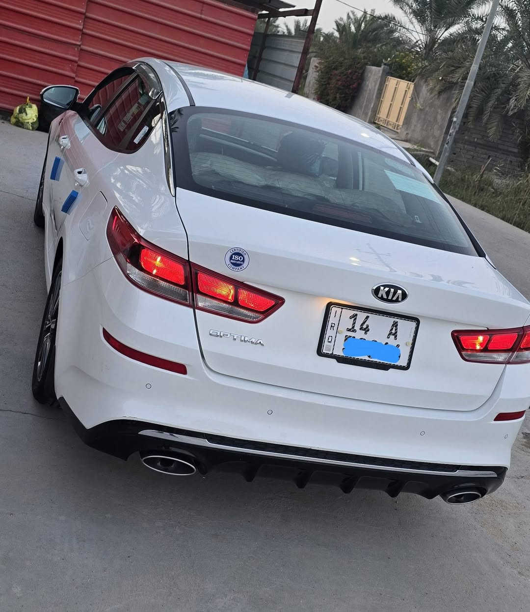 للبيع اوبتما ٢٠١٩ خليجي
محرك ٢٤٠٠ دوش
رقم بصرة الدولي سنوية ٢٠٢٩ وبأسمي
كفاله عامة ماعدا طخه بالهلال الخلفي وموضح بالسونار
ماشية ٩٤ الف فقط
مري شفط
تحكم ستيرن
كير سبورت شفتات
ثلاث انظمة قيادة
حساسات امامي وخلفي
دوشمه جلد بالكامل
تدفئة وتبريد 
البصرة - قضاء المدينة
السعر ١٩٧ 
***********
*********** وتساب
