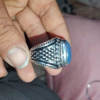 عقيق يماني سمائي • صياغه ثقيله • قياس ٢٤