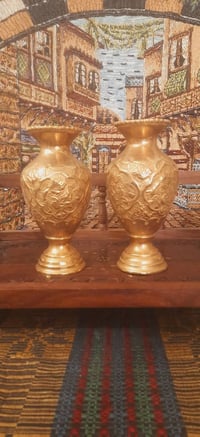 زوج مزهريات • بغدادي قديم • ٢٥سم