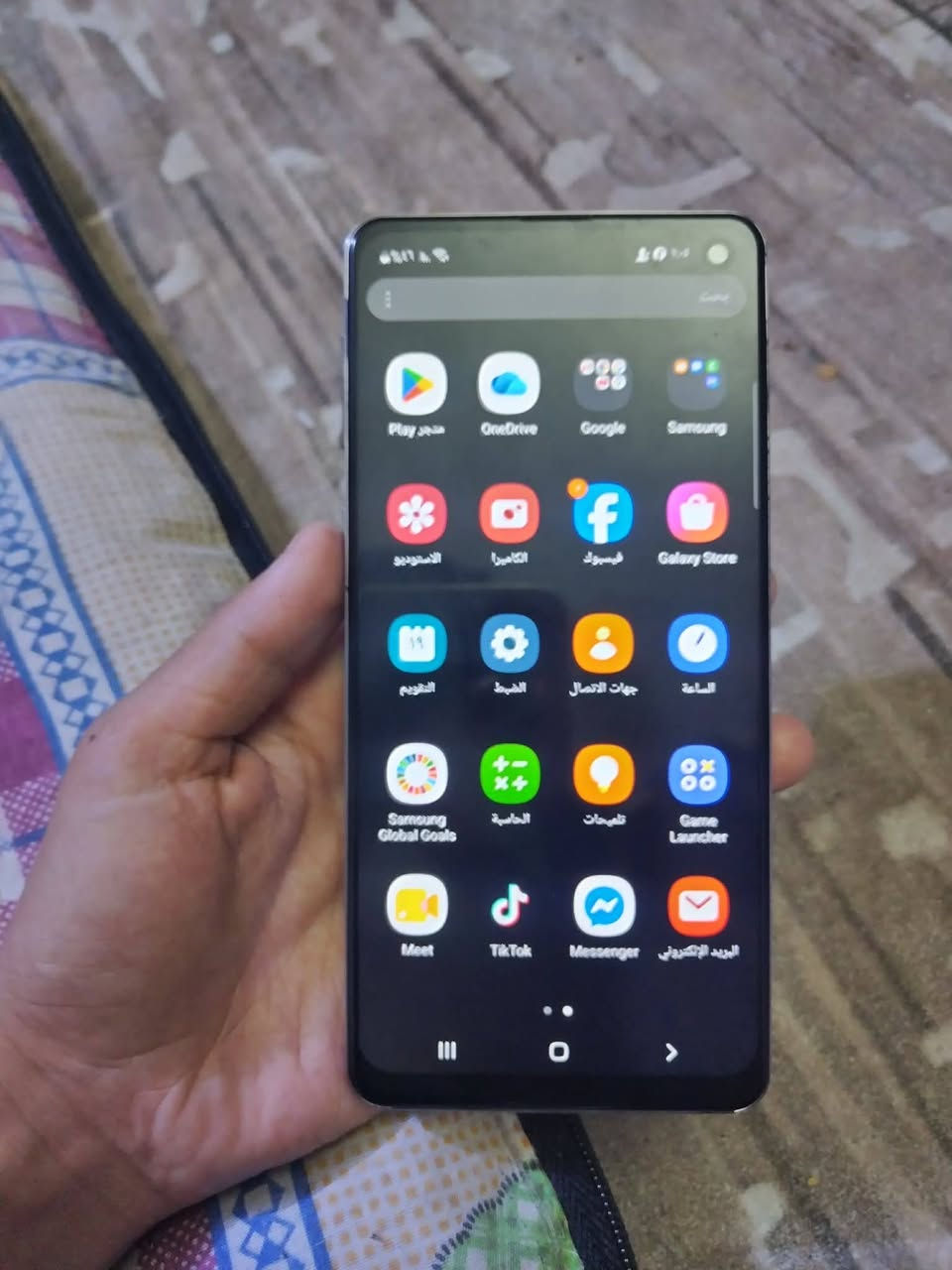للبيع Samsung Galaxy S10 العادي
الذاكرة: 128GB | شريحتين
الحالة: نظيف - مبدل شاشة وظهر اصلي فقط
البصمة: الوجه شغالة - الاصبع واكفة
السعر: 180 ألف وبيه مجال بسيط
المكان: بغداد - المشتل شارع المطبك
واتساب: ***********
للبيع فقط بدون مراوس | لا يوجد توصيل
