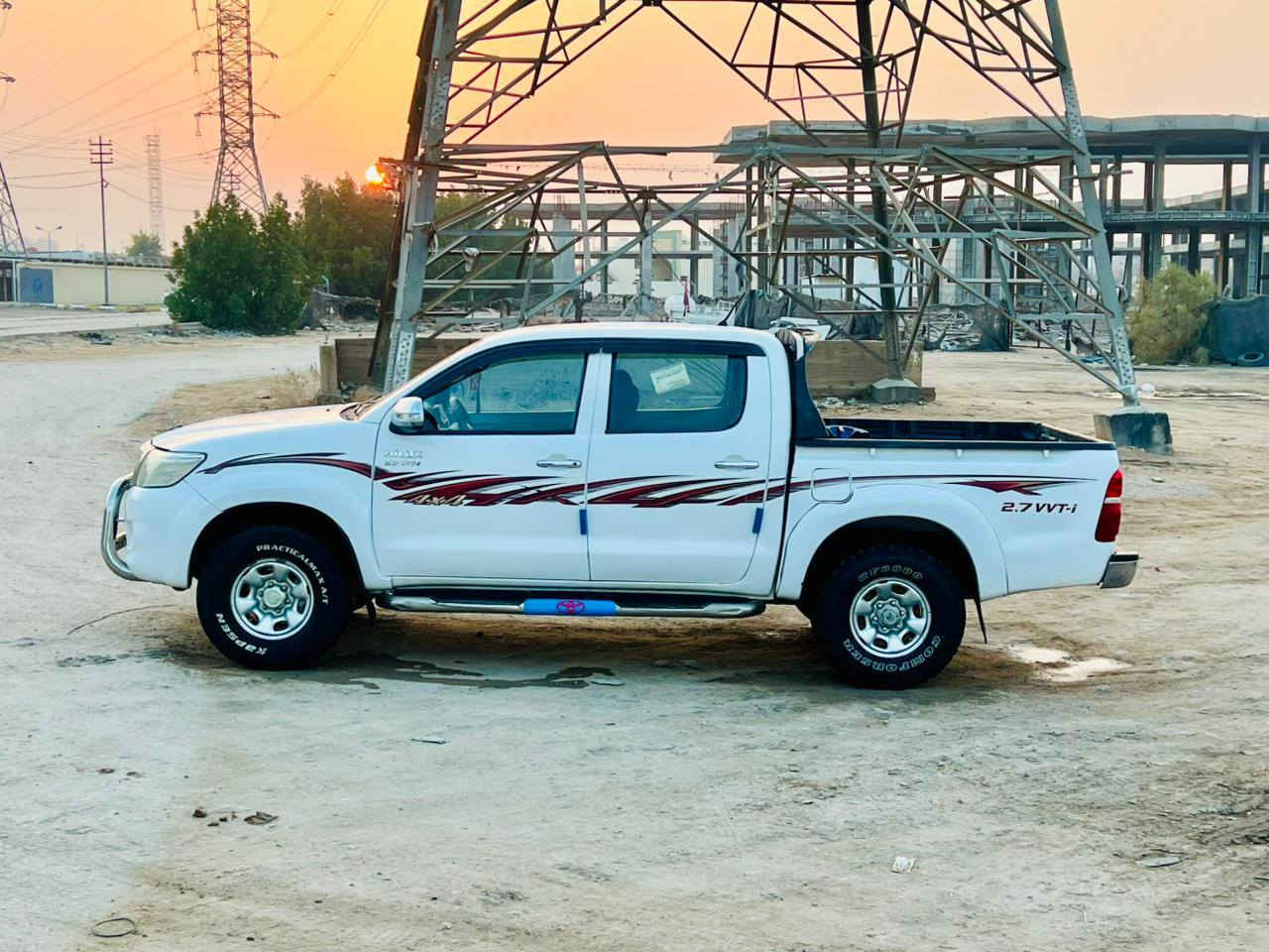 السعر💵  158 الاتصال ***********
هايلوكس فورويل موديل 2012 كير عادي سياره 👈بانزين سعوديه اصل ام دعاء 

 بيه 3قطع صبغ بدون دواخل شرط السونار تفحص وين ميعجبك🌹

مكينه وكير وحداديه جدد تخم تاير كهربائيات كله شغاله تبريد ثلج سياره مال جناي وترايه كلش  جديد ✅

مكانه #نجف
