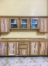 للبيع كاونتر مع ملحق سنك سطح مرمر مستعمل نظيف للتواصل 07813072105