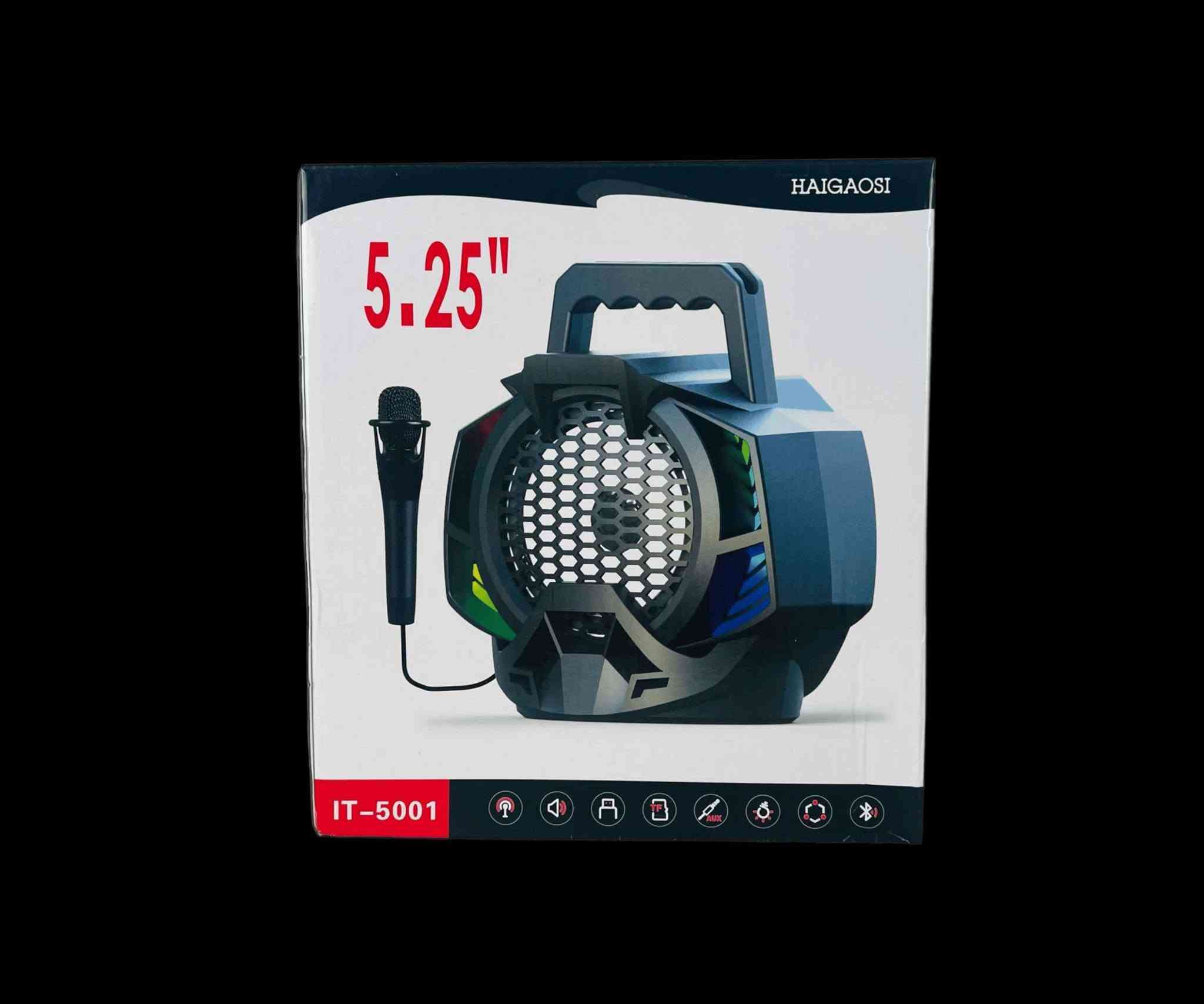 سبيكر IT-5001

الميزات:

سبيكر لاسلكي بتصميم فريد مع إضاءة LED

هيكل خارجي من البلاستيك القوي

أزرار للتحكم في الصوت مع ايقاف وتشغيل

يمكن شحنه عن طريق الكيبل الكهربائي

الإدخال:، USB، AUX، DV 5V

مكبر الصوت: 600 مللي امبير

الطاقة: 6 واط

الأبعاد: لارتفاع 22  العرض 18  الطول 13 سم

المنشأ: الصين تجاري درجة أولى 

الملاحظات:

يتم تشغيلة من خلال زر خلفي مخصص للايقاف والتشغيل النجف, العراق


**إذا كنت صاحب هذا الإعلان وتريد حذفه لأي سبب، رجاءا أرسل رسالة إلى الدعم الفني**