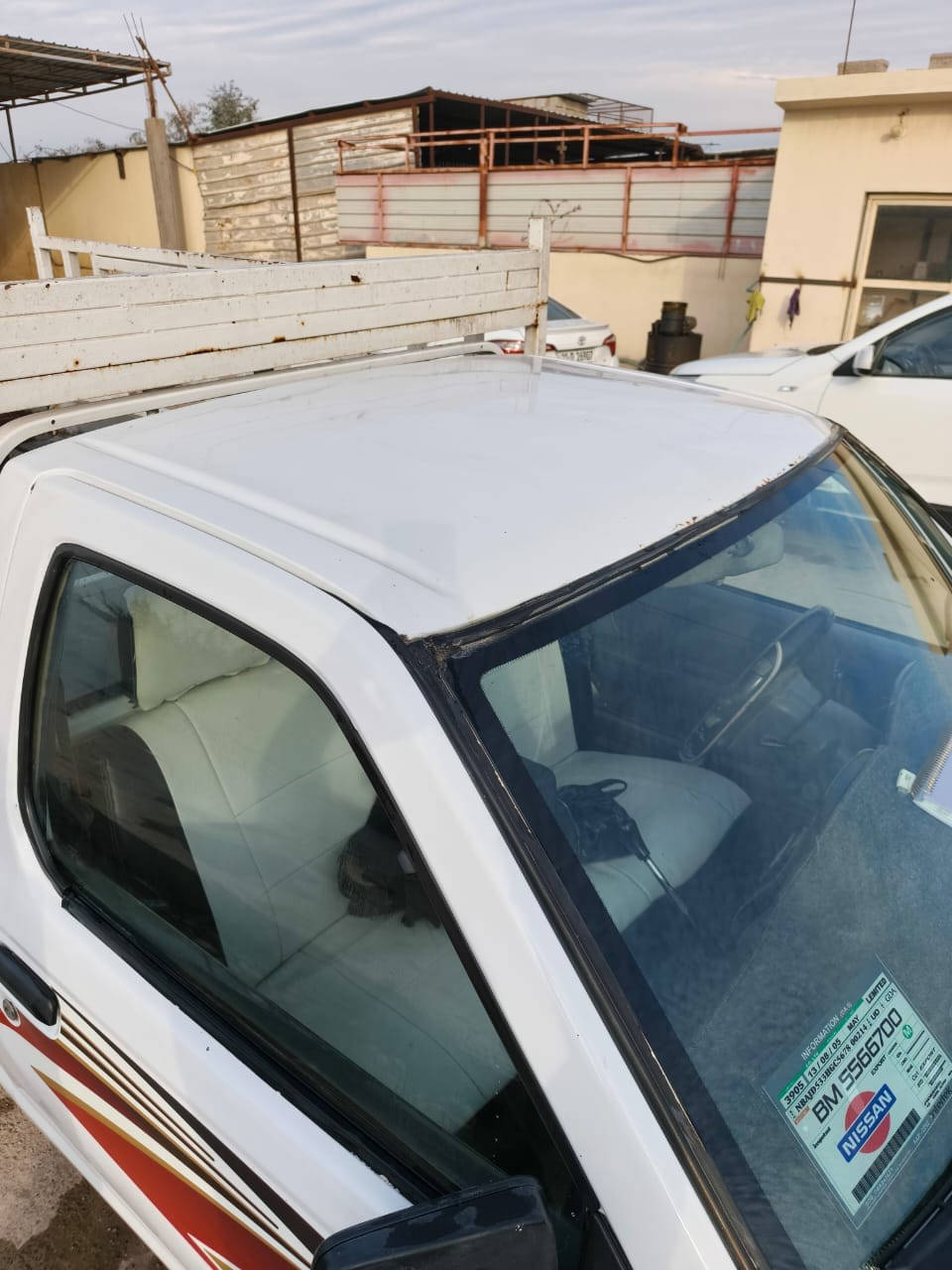 السلام عليكم نيسان شبوط تك قماره لبيع موديل 2002 صبغ عام معمره تخم تايرات جديد محرك وكير شاصي نضيف كهرباء شغال تبريد نقص غاز السعر 68 وبيهه مجال الشراي عنوان ديالى المقدادية *********** بسمي سياره
