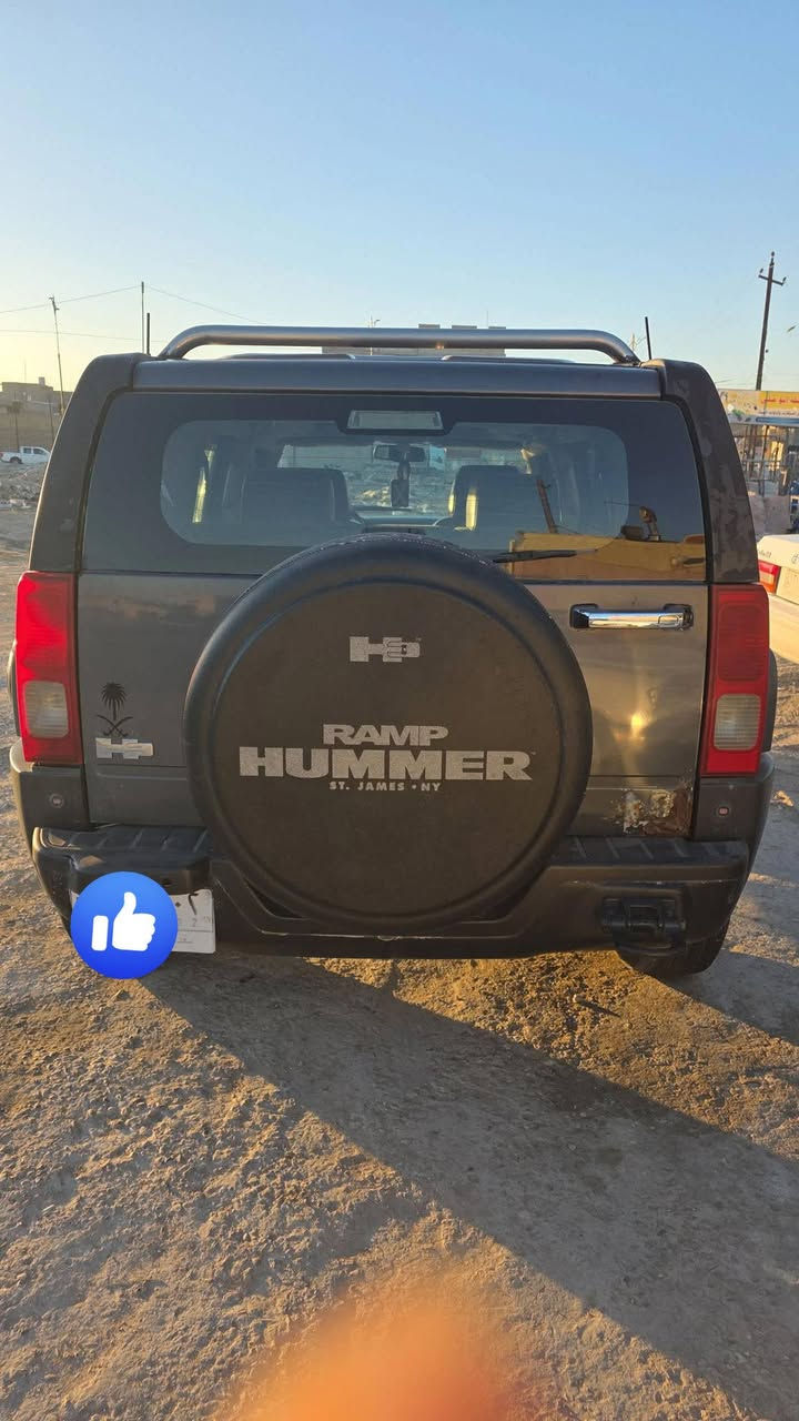 السلام عليكم همر H3 لون سمنتي  السياره حلوه بيهه صبغ قليل خليجي كير ومحرك بلادي  موديل 2008رقم بغداد  عنون السماوه سعرهه 90 وبيهه مجال***********
