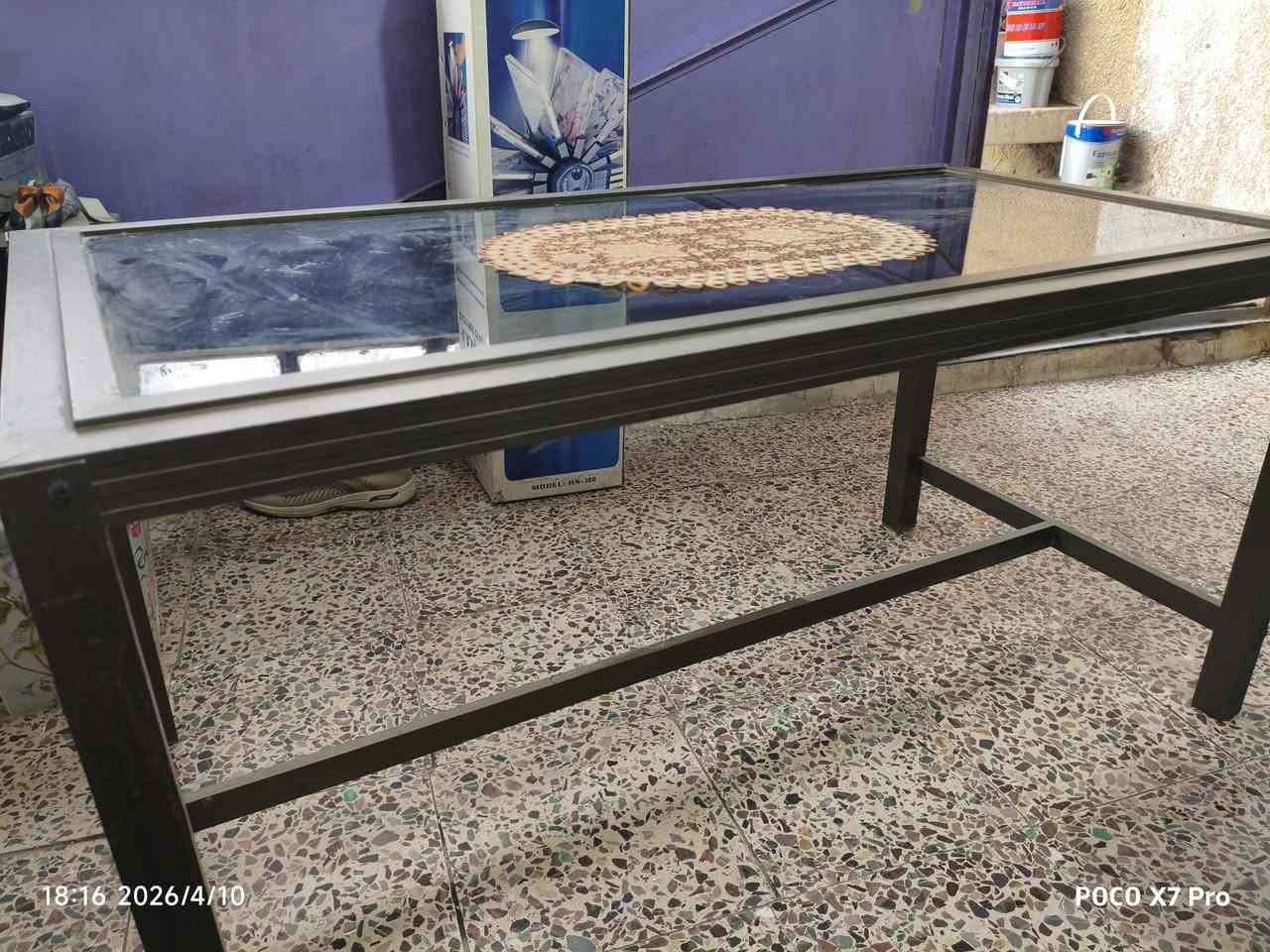 ميز طعام بدون كراسي (السطح ماله ينفصل) 
و طبلة وسطية المنيوم 
ثنينهم ب٥٠ الف 
و القطعة ب٢٥ مكاني بغداد الدورة و ماعندي توصيل


**إذا كنت صاحب هذا الإعلان وتريد حذفه لأي سبب، رجاءا أرسل رسالة إلى الدعم الفني**