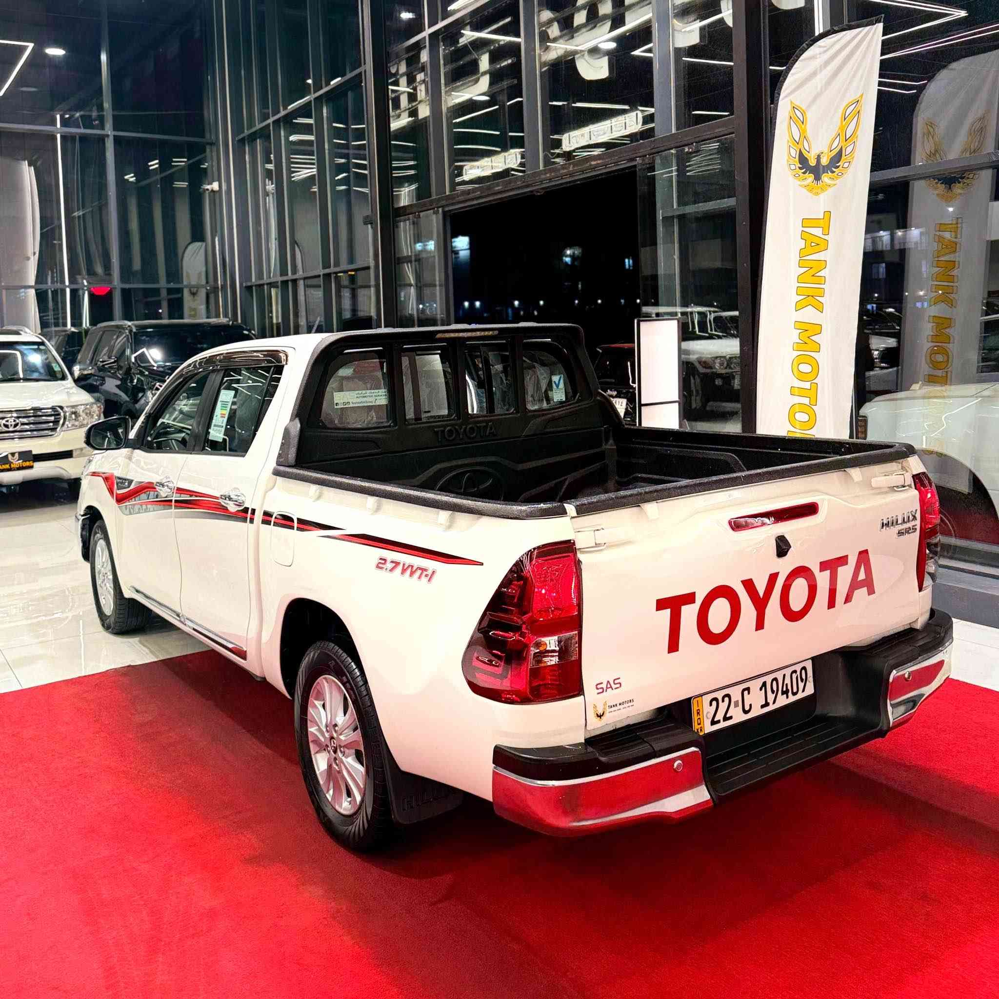 🛎 🔱السلام عليكم 🔱🛎
للبيع سيارة تويوتا هايلوكس
TOYOTA HILUX 
وكالة شركة ساز (تويوتا عراق)
موديل 2019
كير اوتوماتيك 
ماشي 315000 كيلو متر
ويل كب بيلادي
حساسات خلفي
شاشة كبيرة بيلادي
كاميرا خلفي
داخل احمر
داخل صاج 
مودات قيادة
مانع انزلاق
كشنات تبريد
جامة خلفي سلايد
مطريات بيلادي
سيارة مكفول كفالة كلشي بشرط بدون ضرر و بدون صبغ كير و محرك و كهربائي كلة بشرط
سيارة رقم اربيل و تحويل ثاني يوم و سنوية ماصاقتة
سعرها 23500$
مكان اربيل معرض تانك موتورز
***********
*********** أربيل, العراق
