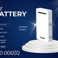 Bsl battery 6.5kwh 51.2V السعر 1250000 متوفر توصيل لجميع المحافظات 077...