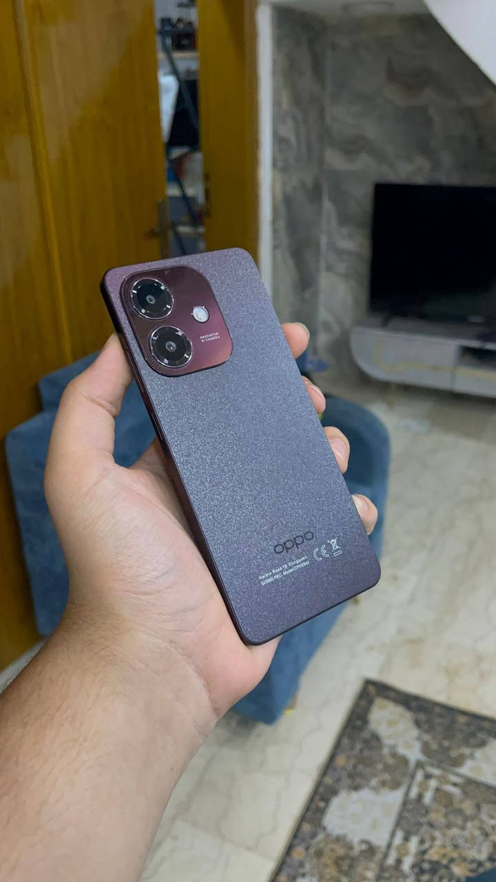 جهاز Oppo A3X
نضيف كلش ولون مميز عنابي ومامفتوح وكفول من الشخط 
ذاكره128....دبل سيم كارت
ويا كارتونته والكڤر مالته
رايده ب120 وبي مجال حگ جيه هذولاك لا يتعبون رواحهم
مكاني نجف حي السلام
***********
