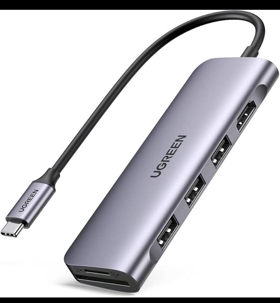 توصله بمنفذ USB-C في اللابتوب أو الموبايل، ويعطيك عدة منافذ إضافية.
📦 عادة يحتوي على:
USB لتوصيل الفلاش أو الماوس
HDMI لربط اللابتوب بالتلفزيون أو الشاشة
مدخل شحن USB-C
أحياناً قارئ كروت SD / MicroSD
💻 يعني يحول منفذ واحد إلى عدة منافذ حتى تشبك أجهزة أكثر.


**إذا كنت صاحب هذا الإعلان وتريد حذفه لأي سبب، رجاءا أرسل رسالة إلى الدعم الفني**