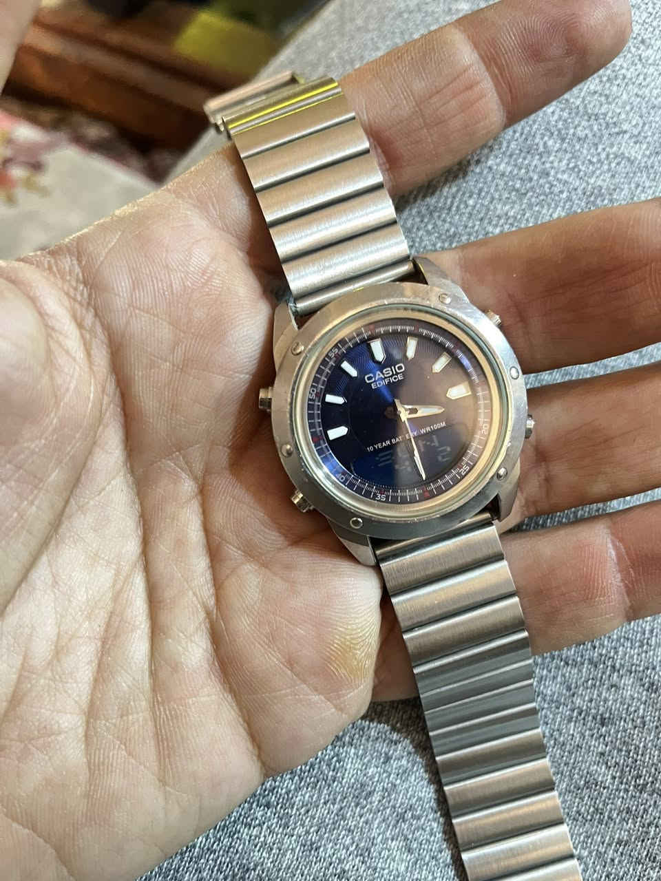 كاسيو دبل تايم اصلي
مينه نيلي

ايام وتاريخ شهري يومي

سير سل ستيل

لامينوس

كوارتز 

مختم ضهر براغي 

اناره 

نظافه 90٪؜

سعر 35 

حجز خاص

موجود توصيل 

حجز خاص


**إذا كنت صاحب هذا الإعلان وتريد حذفه لأي سبب، رجاءا أرسل رسالة إلى الدعم الفني**