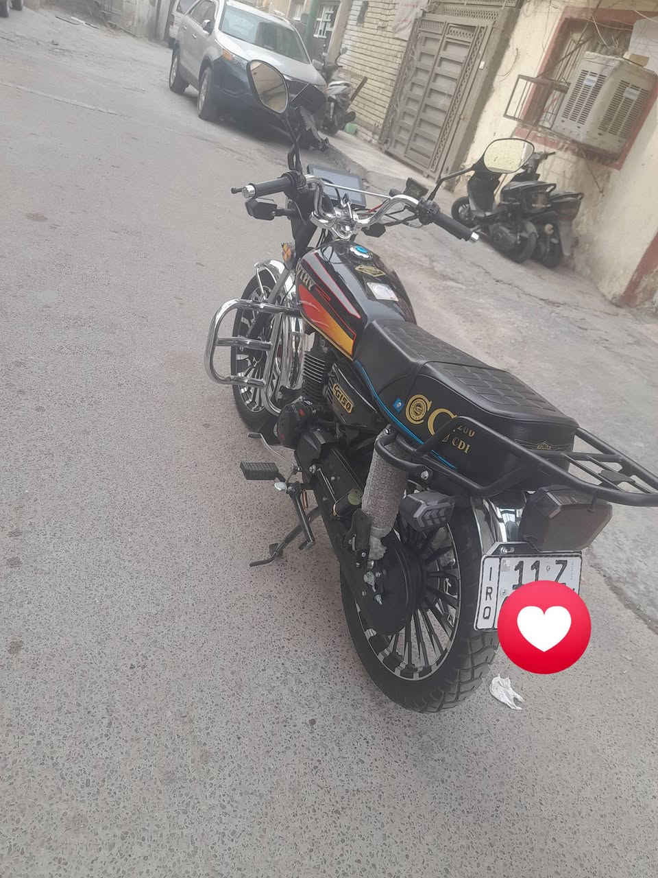 دراجه سيفان مرقم للبيع
رقم بغداد الدراجه بعد بحاله الوكاله مصالي 3اسابيع ماخذه رقمه بغداد ماشيه 1الف جديده الدراجه الاستفسار على هذه الرقم 
***********
