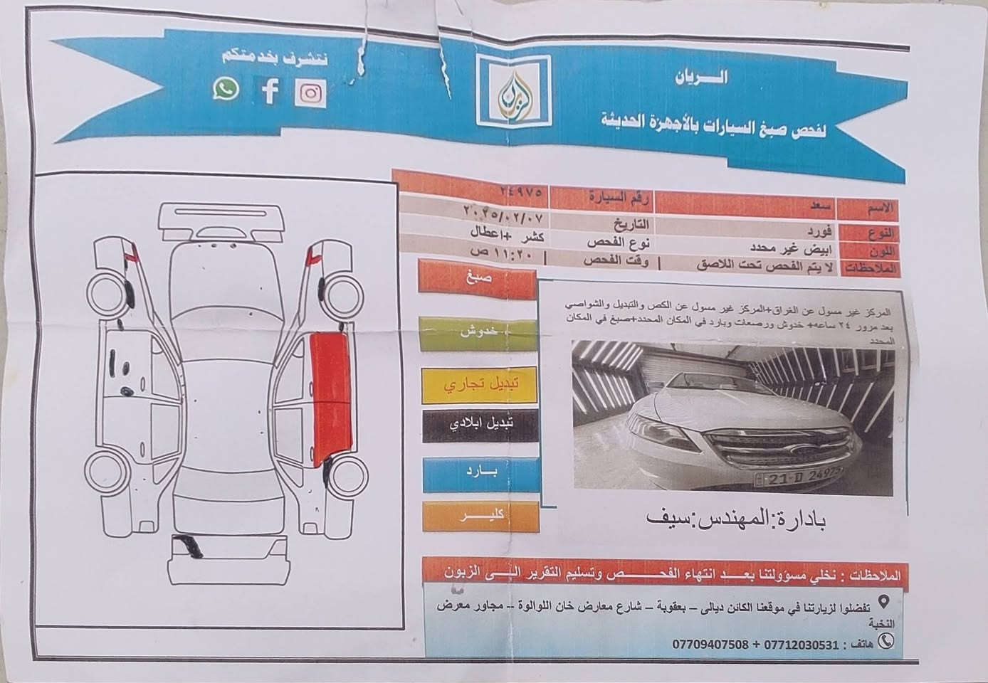 السلام عليكم 
فورد تورس SEL
موديل 2011 
السعر 100$
للاتصال ***********
السونار مرفق

