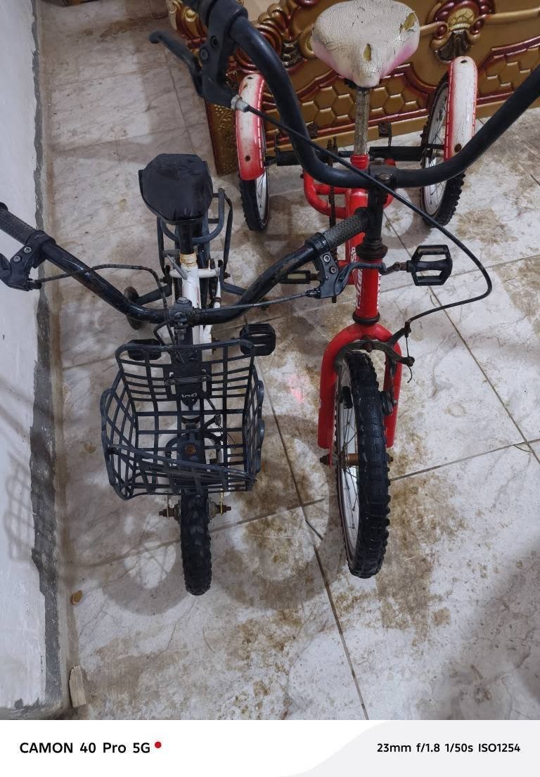 باسكلات اثنين مال اطفال نضيفات عوزهم نفخ بس كلشي شغال بيهم ابسعر بلاش ٧٥ اثتيهم الشراي الاتصال اوتساب *********** ناصرية, ذي قار
