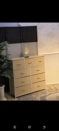 كومودي خشب وحديد • مجرّات قماش • ١٠٠×٩٧×٣٠سم