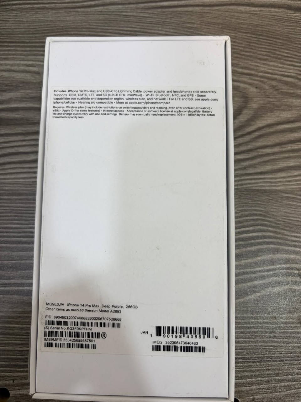 ايفون 14 برو ماكس 256 IPHONE 14 PRO MAX
كفالة عامة من كلشي لا مفتوح  ولا مصلح 
 نضافة  95‎%‎
ياباني نموذج M شريحة فعلية 
الكارتون الاصلي مال الجهاز وياه مثل ما موضح 
السعر 875 وبي مجال 
7802486138
اتصل على هاذا الرقم للستفسار اكثر


**إذا كنت صاحب هذا الإعلان وتريد حذفه لأي سبب، رجاءا أرسل رسالة إلى الدعم الفني**