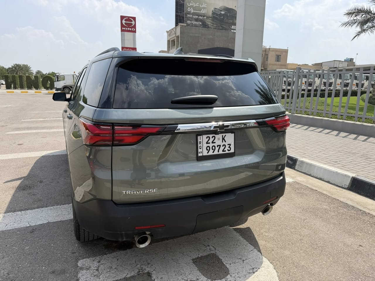 شوفرليت ترافرس 2023
•المواصفات :
المحرك: 3.6L (ستة سلندر) بقدرة 310 حصان
عداد 42 الف
بصمات عدد 4 للأبواب مع بصمة جنطة وبصمة تشغيل وتشغيل عن بعد
حساسات الانحراف عن المسار
مانع اصطدام
حساسات خلفية
حساسات ورادارات الاجتياز الجانبية (نقاط عمياء) 
كامرة خلفية دوارة مع الستيرن
شاشة الدشبول كبيرة سلايد
قاصة داخلية خلف الشاشة
 منافذ USB في جميع مقاعد الركاب
كشنات السيارة مخمل اسود اصل
تدفئة لكشنات المقدمة
تحكم فول كهرباء لكرسي السائق
السيارة بنظام تبريد 3 قطع
شاحن لاسلكي
تحكم ستيرن جهتين بلوتوث وحاكية وكروس سرعة وتحكم صوت 
السيارة 7 راكب جديدة وبوضع الشركة.
مكان السيارة بغداد 
*********** 
*********** واتس
السعر 25الف ونص
