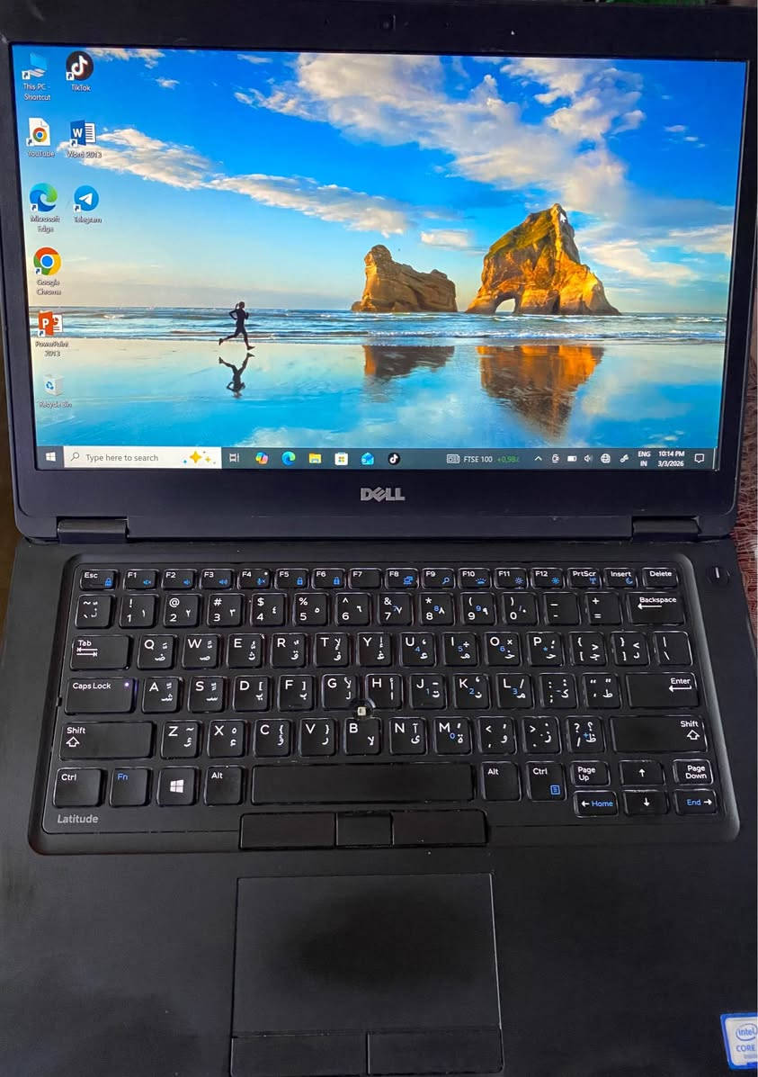 💻 لابتوب Dell latitude 5490 

المواصفات:

المعالج : intel core i5 الجيل السادس 

الرام:  8GB DDR (قابل للتطوير )

الهارد : 256GB SSD M.2 ( قابل للتطوير )

الشاشة: حجم 14 انش بدقة FHD

كرت شاشة داخلي: Intel (R) UHD 

الكيبورد : كيبورد ضوئي ليزري  عربي / انكليزي . 
فقط اللابتوب الوايفاي يعمل علا توصاله وايفاي خارجيه كركوك, العراق


**إذا كنت صاحب هذا الإعلان وتريد حذفه لأي سبب، رجاءا أرسل رسالة إلى الدعم الفني**