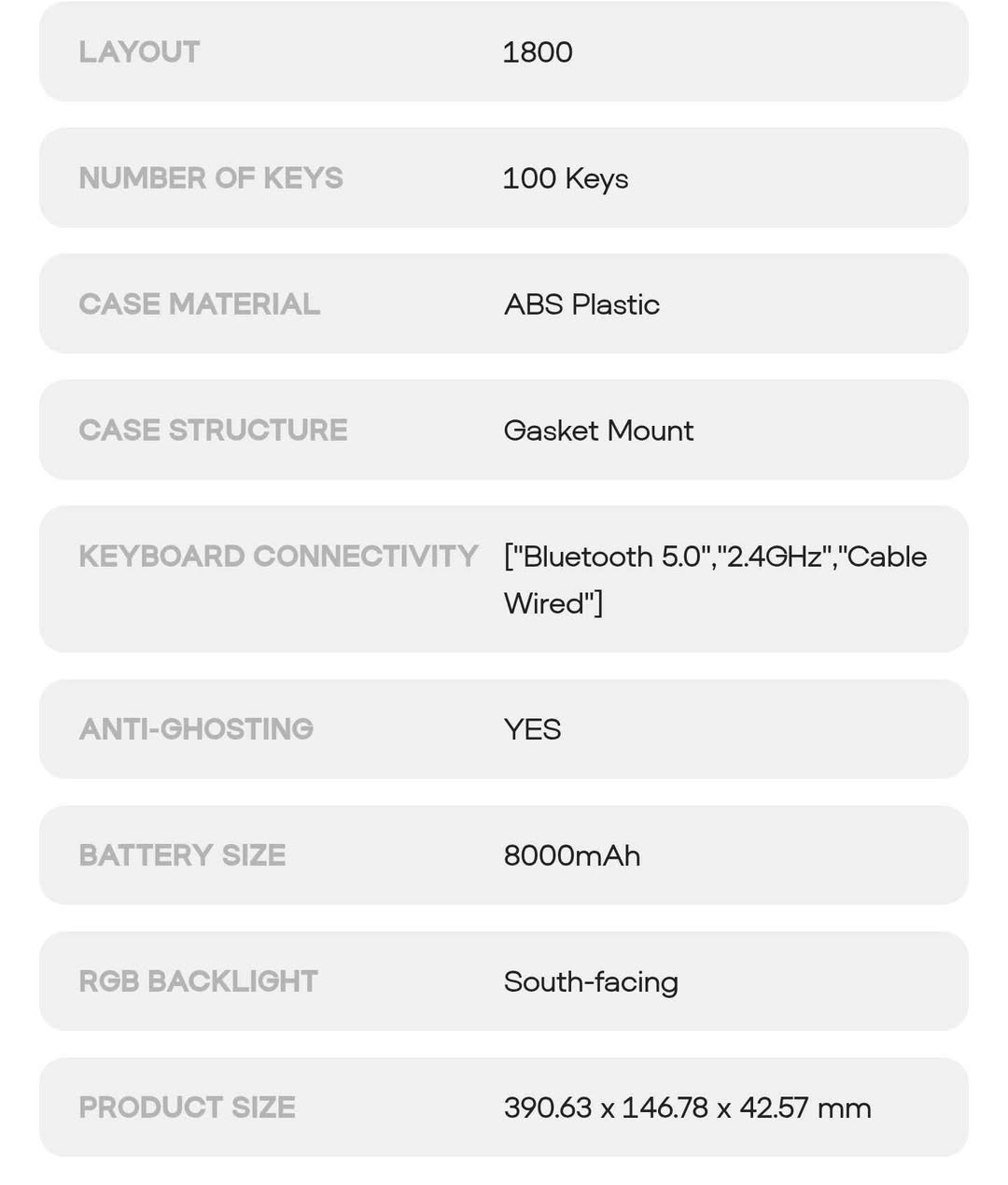 کیبۆردەکە نوێیە و هەموو شتێکی ماوە بەس تێستی پێ کراوە

کیبۆردی Aula F99 Pro، یەکێک لە باشترین و بێدەنگترین کیبۆردە میکانیکییەکان کە لە هەمان کاتدا زۆر شیک و کوالێتییەکی بەرزی هەیە. ئەم کیبۆردە تایبەتمەندی Gasket Mount ی هەیە کە دەنگێکی زۆر خۆش و "Thocky" دەبەخشێت بە نووسین، هەروەها سێ جۆر پەیوەندی (Bluetooth, Wireless, USB) پشتگیری دەکات و پاترییەکەی بۆ ماوەیەکی زۆر دەمێنێتەوە. نوێیە، هەموو کەلوپەلە ناو کارتۆنەکەی لەگەڵە. گونجاوە بۆ گیمینگ و کاری ڕۆژانە و تایپ کردن

گەیاندن بەردەستە
یان ئەتوانی خۆت پێیت أربيل, العراق


**إذا كنت صاحب هذا الإعلان وتريد حذفه لأي سبب، رجاءا أرسل رسالة إلى الدعم الفني**