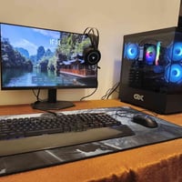 تجميعه للبيع RTX 5060 i5 14400f M.B b760  RAM 16G DDR5  شاشه AOC 200Hz...
