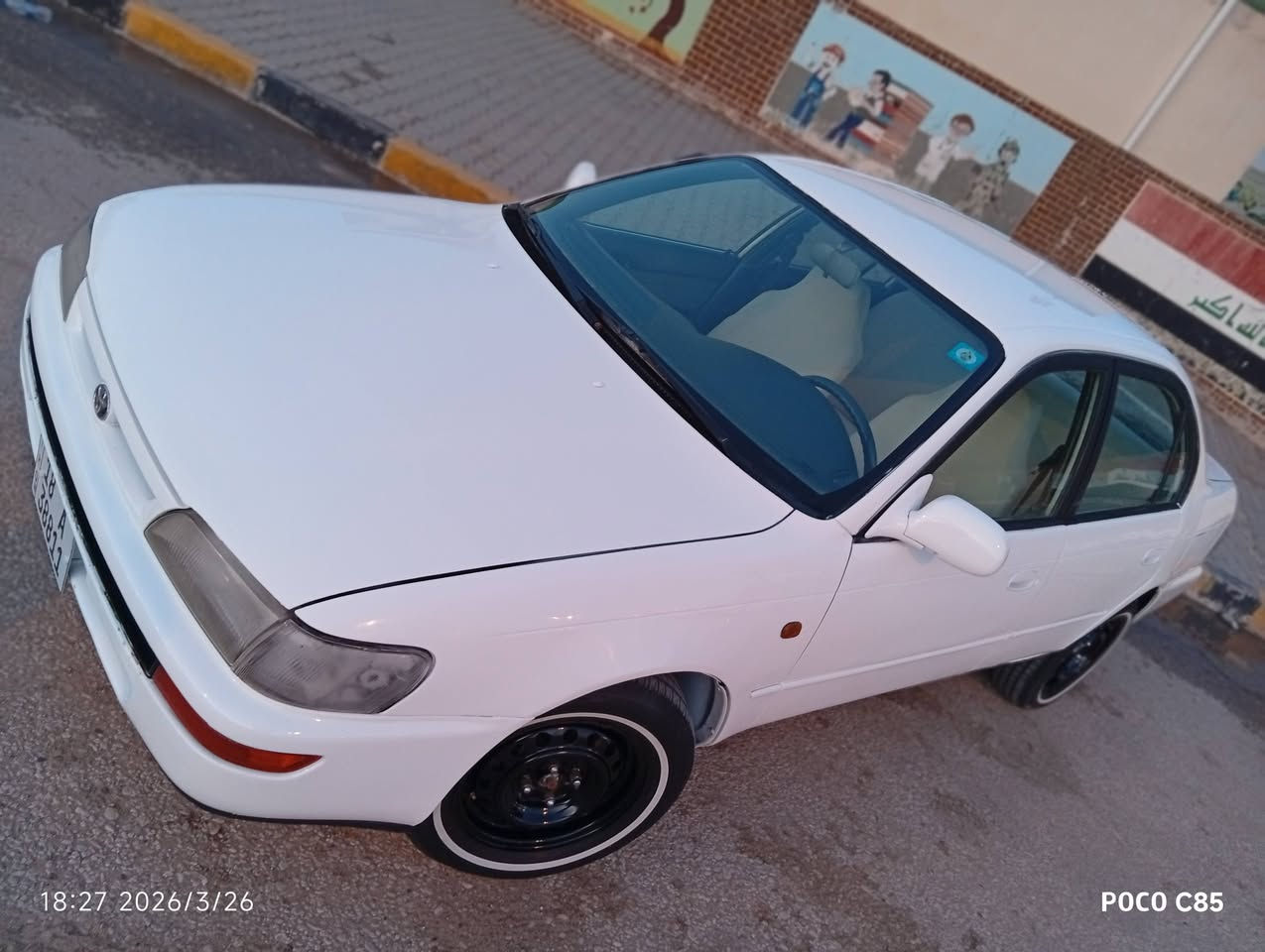 السلام عليكم
#السعر 58 
#للبيع كورلا نفخ موديل 1993 رقم بابل #انكليزي سنوية لل2030 هزه ما ساقطه #بإسمي مداور ثاني   يوم #مكفولة من الكص ومن نقل چثه والضربه القويه والرسميات #غرفه جديدة #دشبول يسرة بلاد حاويه جديد #تخم بطاين جدد ارضيه جلد جديده كهربائيات كله شغاله #مكينه كير عالشرط #تبريد شغال وثلج شرط حداديه خير من الله وتخم ويل عادي و تاير ابو الخطه
غراض جنطه كاملات جك وسبير وويل سبانه#السيارة تعمير جديد وخير من الله مال جناي الله شاهد 
#السعر 58 وبيه مجال 
#النواقص
1ماطور الماسحات ميشتغل مواصلته كهرباء
2كلوبات البك ميشتغلن
3چوين شوته
#مكاني نجف حي القادسية قرب فلكة المطار للاستفسار ***********
