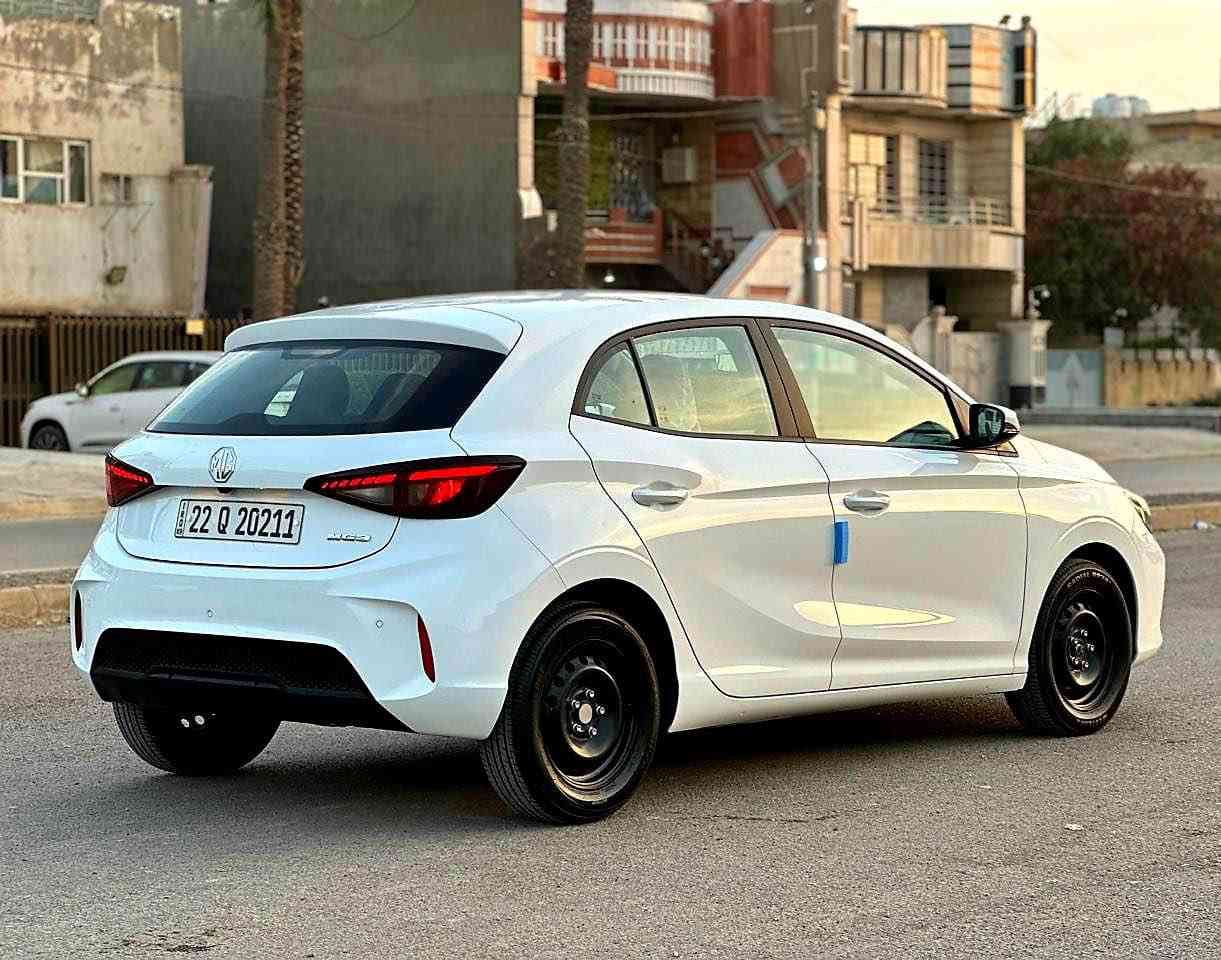 السلام عليكم  MG3
2025 رقم اربيل بآسمي تحويل مباشر 
السياره زيرو ماشيه 6 فقط
***********
بضمان 6 سنوات + 200 الف كيلو متر  
‏‎السيارة رقم اربيل باسمي 
‏‎المحرك 1500 تنفس طبيعي 
كير اوتماتيك
شاشه ابل + اندرويد 
كامره خلفية
تحكم ستيرن جهتين 
لايت + بك لايت Led
بلوجكترات امامية
اشاير بالمري الجانبية 
لايت عدسة 
حساسات خلفيه
حساس ضغط اطارات
 4 جام كهرباء
السياره زيرو ماشيه 4 
السيارة بعدها بلازكات الشركة زيرو 
السيارة ترقيم جديد بأسمي اربيل 
تحويل ثاني يوم مكان السيارة بغداد الكرخ 
الاستفسار *********** بغداد, العراق
