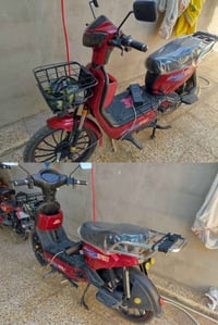 ماطور شغال • ٥ بطاريات • دراجة كهربائية