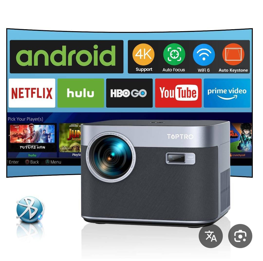 🔥جهاز العرض Toptro smart projector 🔥
داتا شو اندرويد 
 هو من احدث أجهزة العرض الذكي يعرض بدقة أصلية تبلغ Full HD (1080P)  الوان سينمائية بأعلى دقة 📽️🎥
بعد ما تحتاج تروح للسينما جبتلك السينما البيتك 🥰😍
يتميز بمواصفات محبوبة 🥰
🔴 يدعم إدخال فيديو 4K، ويتميز بوظائف التركيز التلقائي وتصحيح الانحراف التلقائي لسهولة الإعداد. (أوتو فوكس )
المواصفات الرئيسية :-
🔴يتميز جهاز العرض Toptro x7بمواصفات متقدمة تجعله مناسبًا لتجربة السينما المنزلية: 
الدقة والسطوع: 
🔴 الدقة الأصلية: 1920 × 1080 بكسل (Full HD).
🔴 دعم 4K: يقبل إشارات فيديو بدقة 4K.
🔴 السطوع: حوالي 700 لومن ANSI. و 35000 لومن
🔴 نسبة التباين: 30.000:1.
الميزات الذكية:
التركيز التلقائي (Auto Focus): يضبط وضوح الصورة تلقائيًا دون تدخل يدوي. كما يوجد فوكس الالكتروني في الرمونت للتحكم ايظا 
تصحيح الانحراف التلقائي (Auto 6D Keystone Correction): يضمن صورة مستطيلة الشكل تلقائيًا حتى عند العرض بزاوية مائلة.
الاتصال:
شبكة WiFi 6: تقنية لاسلكية فائقة السرعة وأكثر استقرارًا لتجربة بث سلسة.
بلوتوث 5.2 (ثنائي الاتجاه): يمكن توصيله بأجهزة صوت خارجية (مثل مكبرات الصوت) أو استخدامه كمكبر صوت بلوتوث مستقل.
الصوت والعرض:
مكبرات صوت مدمجة: مزود بمكبرات صوت Hi-Fi بقوة 12 واط.
حجم الشاشة: يمكنه عرض صورة بحجم يتراوح من 40 إلى 300 بوصة.
وظيفة التكبير/التصغير: إمكانية تقليل حجم الصورة من 100% إلى 50% دون تحريك الجهاز.
التصميم والمنافذ:
محرك بصري محكم الغلق: تصميم لمنع دخول الغبار وتقليل البقع السوداء على الشاشة.
المنافذ: يشمل منفذي HDMI، ومنفذي USB، ومنفذ AV، ومنفذ صوت 3.5 ملم.
عمر المصباح: يصل عمر مصباح LED إلى 100,000 ساعة. 
السعر 160 الف 
للحجز والاستفسار مراسلة الصفحة 
توصيل بغداد ومحافظات 5 الف 
***********
#داتاشو_عارض_سينمائي
#تعليم#مدارس
