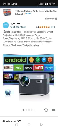 TOPTRO X7 • 600 لومن • 300 إنش