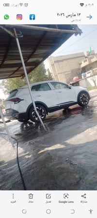 سبورتج ٢٠٢٤ للبيع لون ابيض رقم بغداد ماشية فقط ٣٥٠٠ كم فول قمارة حديد ...