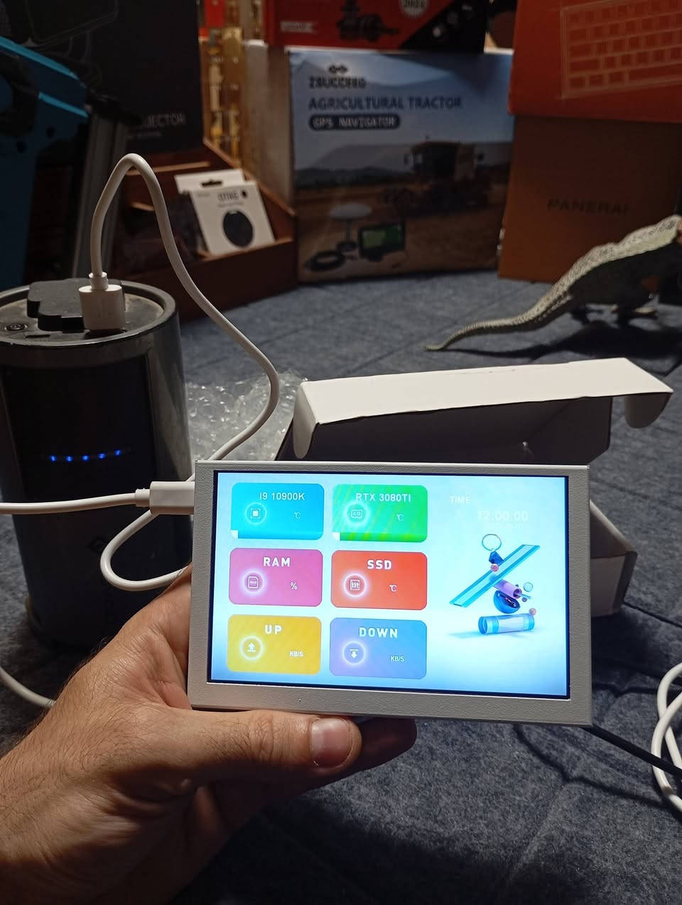 شاشة ذكية بحجم 5 بوصات مزودة بلوحة IPS

 مصممة لمراقبة صحة الكمبيوتر (PC Health Monitor)

تستخدم الشاشة لعرض إحصائيات النظام في الوقت الفعلي مثل استخدام وحدة المعالجة المركزية (CPU)، والرسوميات (GPU)، والذاكرة (RAM)


**إذا كنت صاحب هذا الإعلان وتريد حذفه لأي سبب، رجاءا أرسل رسالة إلى الدعم الفني**