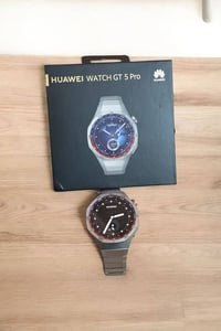 ⏱️ Huawei Watch GT5 Pro 💎 Titanium Silver – أعلى فئة وأغلاها 🆕 استخدام...