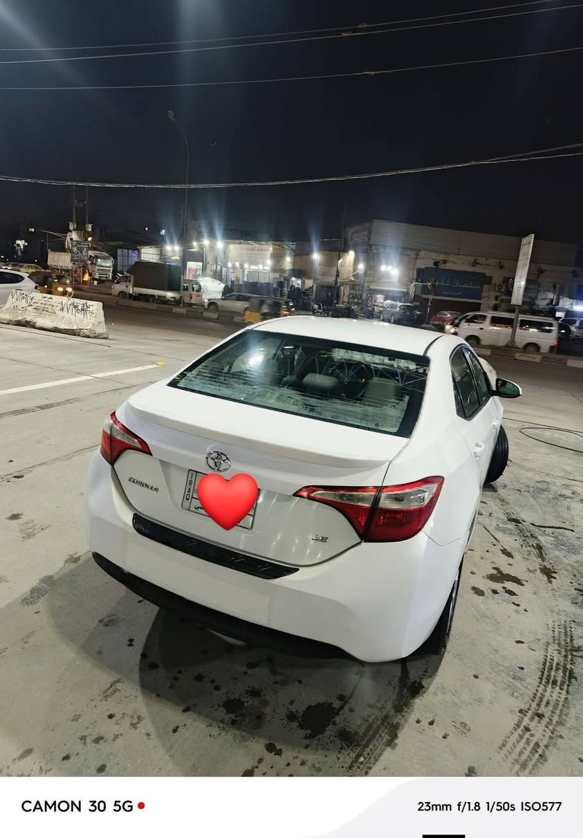 السلام عليكم البيع كورلا 2014 
جاملغ وبنيد فقط قطعتين
محرك كير صدر كله جديد
115 
***********
