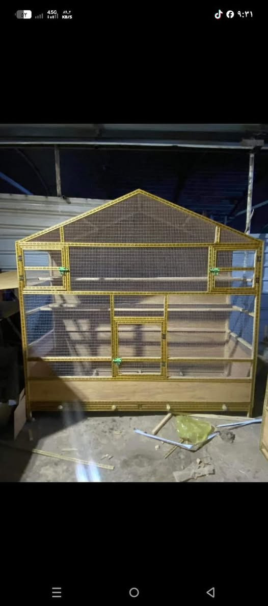 مستعدين لتجهيز اقفاص وخانات وحاضنات خشب للطيور بأجمل التصاميم طبعا جودة ممتازة ومتانة كلشي مميز وجديد تلگو يمنه بأسعار مناسبة الي يحب يستفسر يتواصل على الوتساب ***********‏
