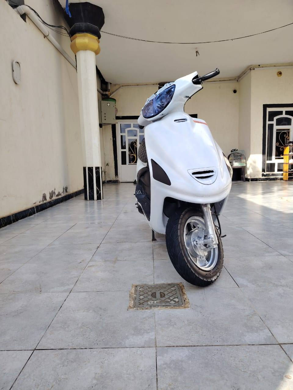 السلام عليكم  دراجه فراشة للبيع مديل8 مكينه مفتوح دراجه خير من  الله ما متعوبه لدراجه العنوان ديالى شهربان  *********** الاستفسار
