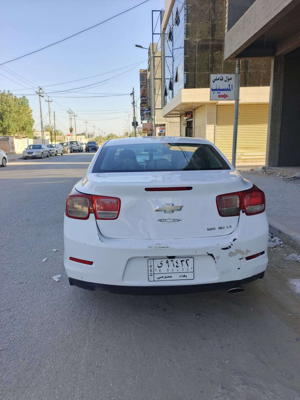 ماليبوا 2013 خليجي محرك 2400 دوش تنفس طبيعي  
سياره بيه قطعتين صبغ جاملغ امامي موضح بصور طعجه على بارد ترجع هوه وجنطه بيه خسفه صغيره  وجاملغ خلفي هوه ضرره وتكدى تجي وتجيك
محرك وكير وتبريد خير من الله 
اناره بدشبول داخليه بلادي 
شاشه اندرويد 
اربع ابواب جام كهربائي 
سايد بريك كهربائي 
سياىه جويتر ونوزلات وبلكات مبدلهن قبل سبوع  ادامه كامله بما فيها عبوه الفيت بم 
تخم تاير والحداديه بدلتهن اليوم 
السياره بأسمي شوكت ماتريد احولك 
الاستفسار 
*********** خاص مفتوح ايضآ 
مكاني بابل المسيب
