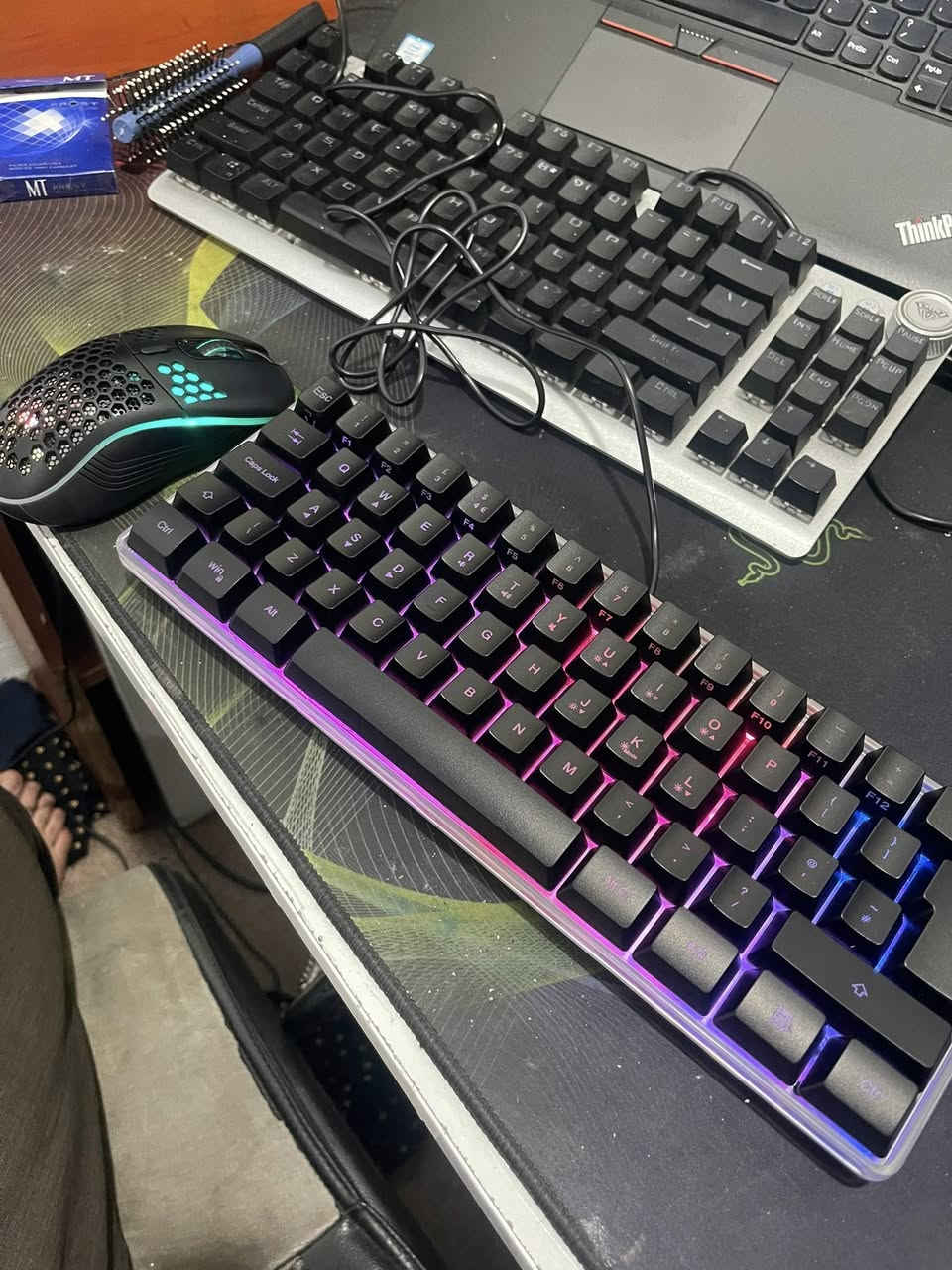 Keyboard Mouse Redthunder K62
سێتی کیبۆرد و ماوس بە یەک دۆنگڵ ئیش دەکەن واتە یەک دۆنگل هەردووکی ئیش پێ دەکەی شتەکی راقی ە جوانە

نرخ سعر : 35000


**إذا كنت صاحب هذا الإعلان وتريد حذفه لأي سبب، رجاءا أرسل رسالة إلى الدعم الفني**