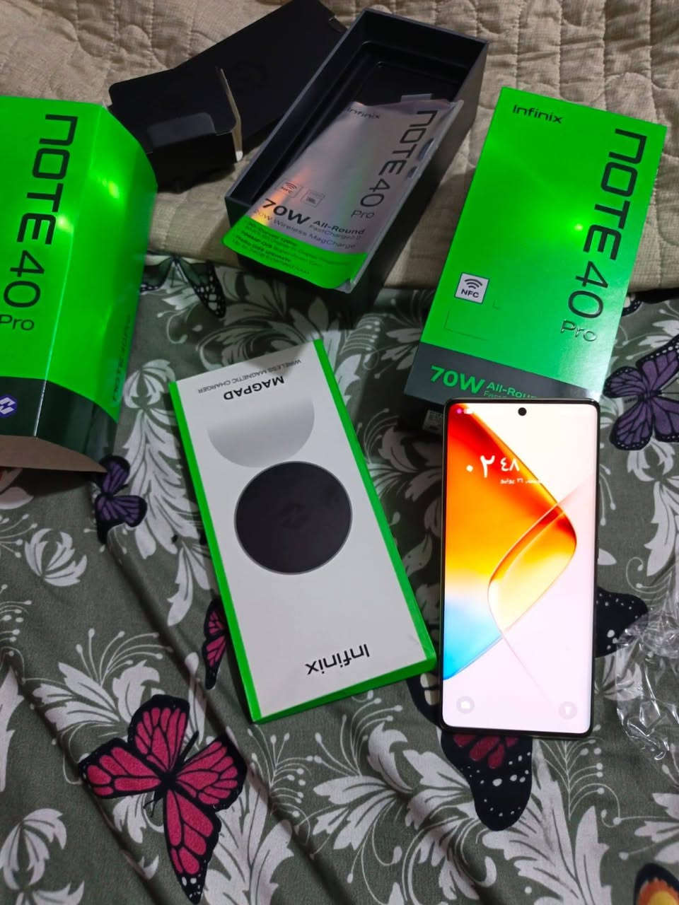 للبيع جهاز infinix Note 40 Pro
بحالة ممتازة جداً، ونظيف جداً، مع الكارتون وملحقاته.الكاملة مع الشاحن اللاسلكي والكفر الاصلي وثلاث كفرات اضافية 
رام 12  + 256
220 الف
بغداد الحارثية


**إذا كنت صاحب هذا الإعلان وتريد حذفه لأي سبب، رجاءا أرسل رسالة إلى الدعم الفني**