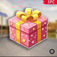 ١٠ بوكسات • بوكس أبيض كبير • ملصقات هدية