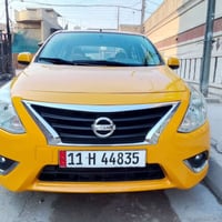 نيسان صني هندي للبيع رقم بغداد  موديل 20  بليتة زركة داخل ابيض سيارة ت...