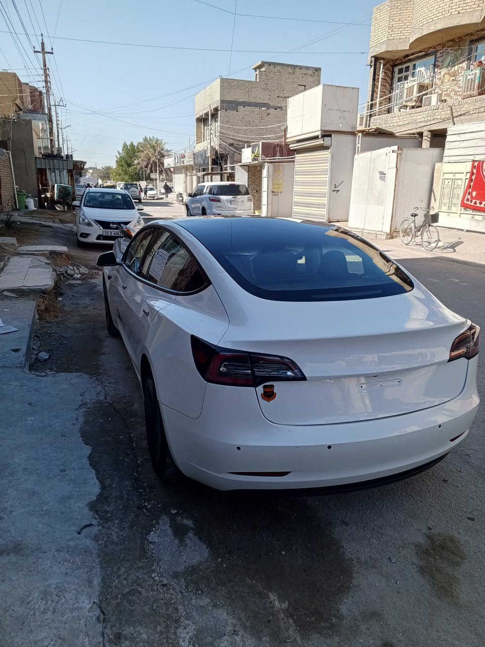 تسلا 3 موديل 23 لون ابيض صور الحادث مرفقه ب منشور سياره حادث خلفي بدون ايرباك تبديل قبق صندوق  صبغ جاملغ خلفي رقم بغداد  اتصال  واتساب   ***********
