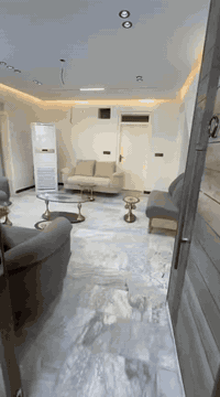 بيت للإيجار مؤثث مساحه 140متر يتكون من غرفتين نوم وصاله ومطبخ وحمام وخ...