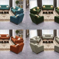 صنع عراقي • ٥-١٠ مقاعد • قماش كتان قديفة