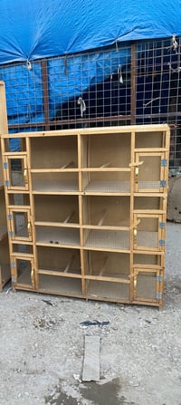 قفص بلابل 6خانات مستعمل