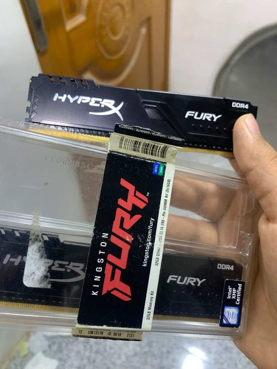 معالج رايزن r5 2600X جديد سعره 60.                الرامات من هايبر اكس فيوري 2x16 بس ابيع قطعه وحده لان الثانية محتاجهة يعني 1x16 تجي تردد 3200mhz و cl16 جديدة سعرها 100


**إذا كنت صاحب هذا الإعلان وتريد حذفه لأي سبب، رجاءا أرسل رسالة إلى الدعم الفني**