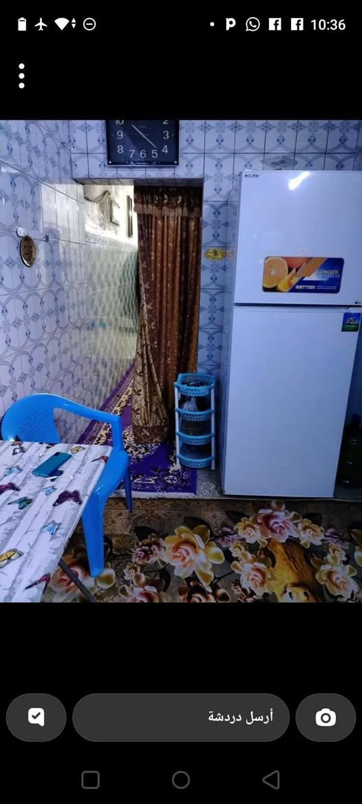 السلام عليكم يوجد لدينا بيت لبيع مساحته  150 متر يحتوي على قرف ومطبخ وسأل وخدمات الموقع لشهداء  منطقت  لظباط بظهر كلشي وكلاشي للاستفسار الرقم الهاتف  *********** لرقم بس واساب
