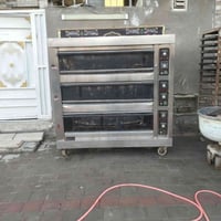 يوجد فرن غازي وكهربائي للبيع محتوياته عجانه +خماره+ عربانه مع صواني ال...
