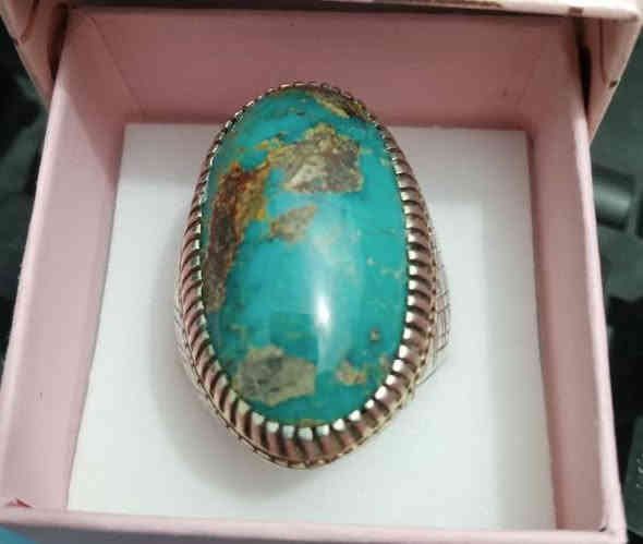 فيروز طبيعي صياغة يدوية ثقيلة قياس الخاتم ٢٦ 
تواصل خاص واتساب ***********
