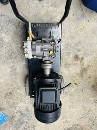 مضخة إيطالية 250 بار ماطور 7 حصان ونص ثري فيز صوندة 15 متر مسدس طويل ن...